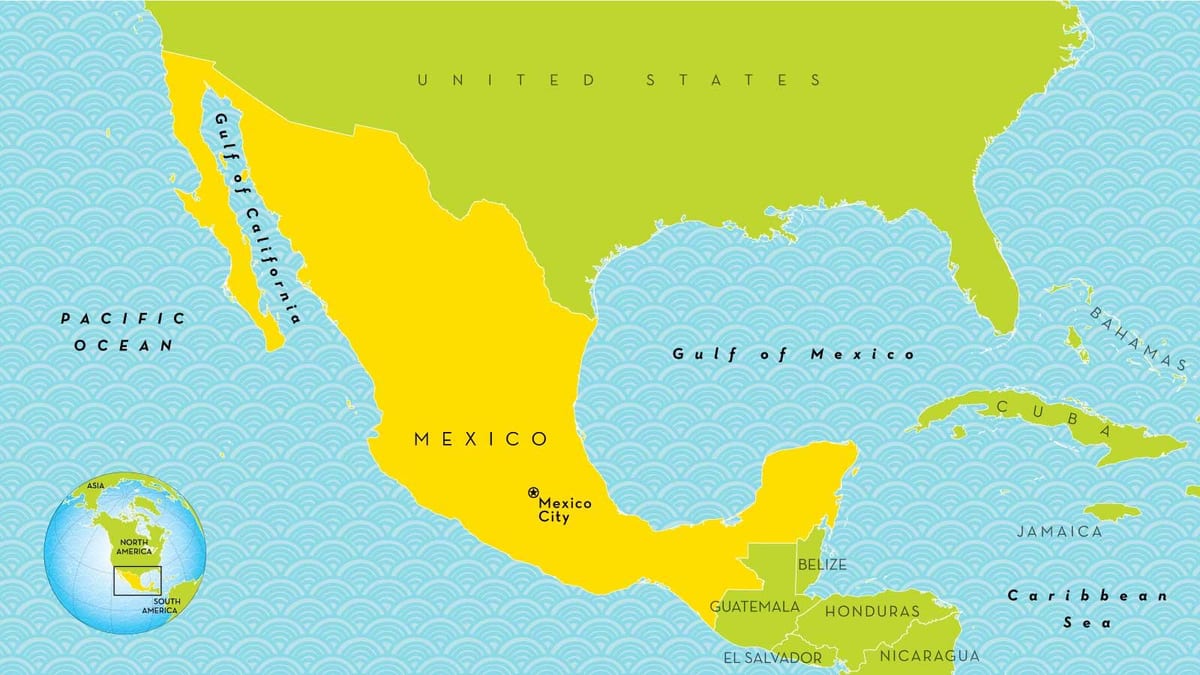 un mapa de la Ciutat de Mèxic