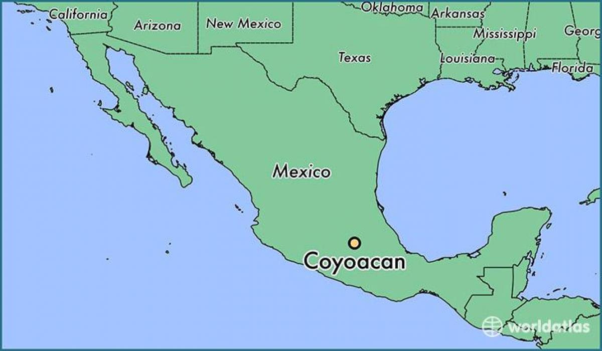 coyoacan Ciutat de Mèxic mapa