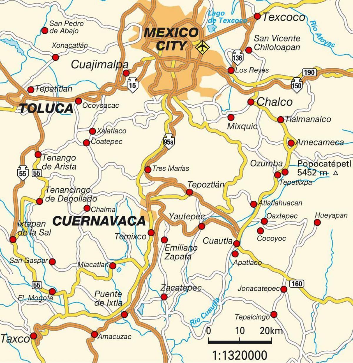 ciudad de Mèxic mapa