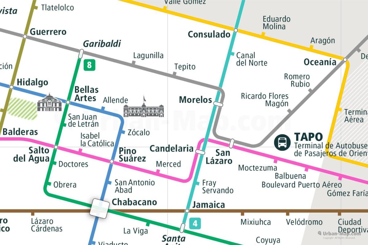 mapa de tepito Ciutat de Mèxic 