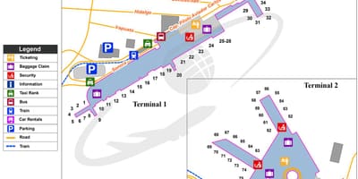 Benito juárez de l'aeroport internacional mapa