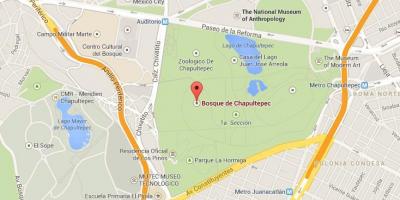 Chapultepec parc mapa
