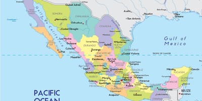 Mapa de la Ciutat de Mèxic estat