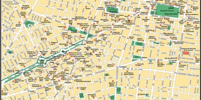 Mapa de la Ciutat de Mèxic turisme