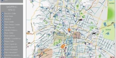 Ciutat de mèxic atraccions mapa