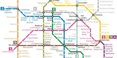 Mèxic df metro mapa