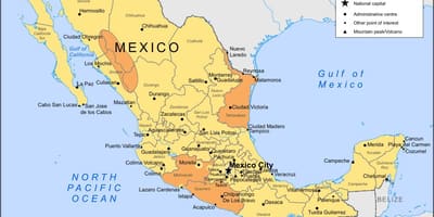 Mapa de la Ciutat de Mèxic i els seus voltants