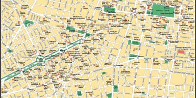 Mapa de la Ciutat de Mèxic punts d'interès