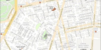 Mapa de la condesa de Ciutat de Mèxic