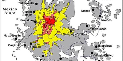 Mapa del districte de Ciutat de Mèxic