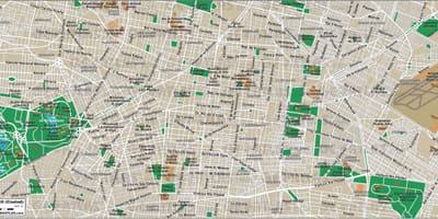 Ciutat de mèxic carrer mapa
