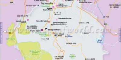 Ciutat de mèxic mapa de localització
