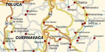 Ciudad de Mèxic mapa