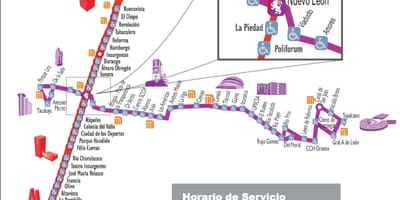 Mapa de metrobus Ciutat de Mèxic