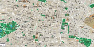 Ciutat de mèxic carrer mapa