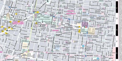 Mapa de streetwise Ciutat de Mèxic